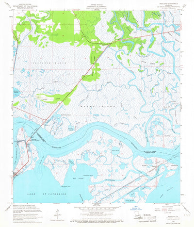 United States Geological Survey Rigolets, LA (1956, 24000-Scale) digital map