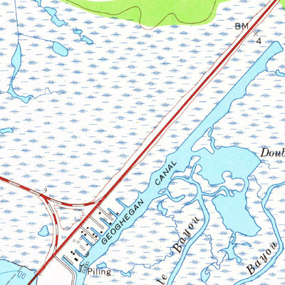 United States Geological Survey Rigolets, LA (1956, 24000-Scale) digital map