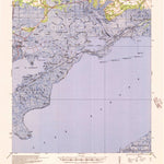 United States Geological Survey Rigolets, LA-MS (1936, 62500-Scale) digital map