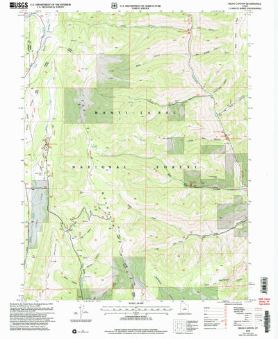 United States Geological Survey Rilda Canyon, UT (2001, 24000-Scale) digital map