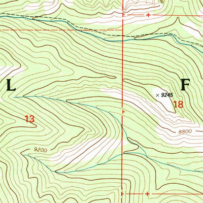 United States Geological Survey Rilda Canyon, UT (2001, 24000-Scale) digital map