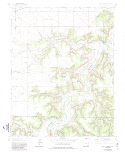 United States Geological Survey Riley Canyon, CO (1972, 24000-Scale) digital map
