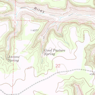 United States Geological Survey Riley Canyon, CO (1972, 24000-Scale) digital map