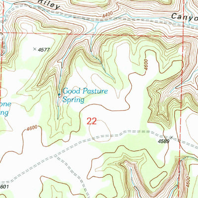United States Geological Survey Riley Canyon, CO (1996, 24000-Scale) digital map