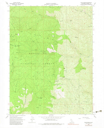 United States Geological Survey Riley Ridge, CA (1967, 24000-Scale) digital map