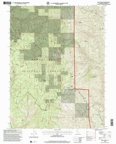 United States Geological Survey Riley Ridge, CA (1995, 24000-Scale) digital map