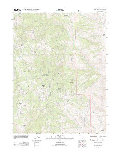 United States Geological Survey Riley Ridge, CA (2012, 24000-Scale) digital map