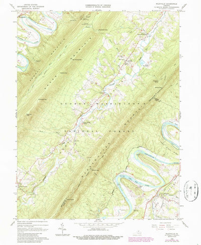 United States Geological Survey Rileyville, VA (1966, 24000-Scale) digital map
