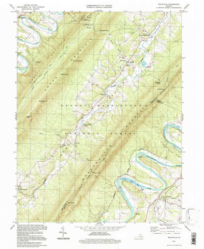 United States Geological Survey Rileyville, VA (1994, 24000-Scale) digital map