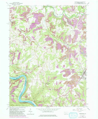 United States Geological Survey Rimersburg, PA (1963, 24000-Scale) digital map