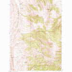 United States Geological Survey Rimrock Divide, MT (1951, 24000-Scale) digital map