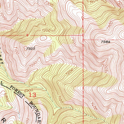 United States Geological Survey Rimrock Divide, MT (1951, 24000-Scale) digital map