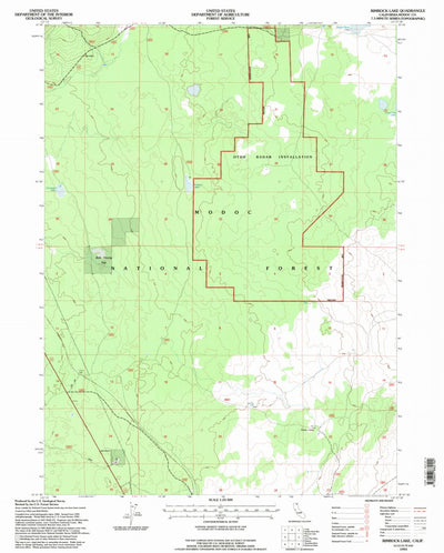 United States Geological Survey Rimrock Lake, CA (1993, 24000-Scale) digital map
