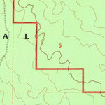United States Geological Survey Rimrock Lake, CA (1993, 24000-Scale) digital map