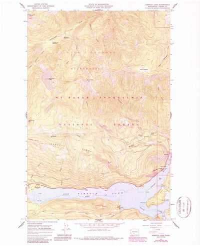 United States Geological Survey Rimrock Lake, WA (1967, 24000-Scale) digital map
