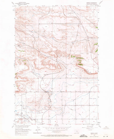 United States Geological Survey Rimrock, MT (1956, 24000-Scale) digital map