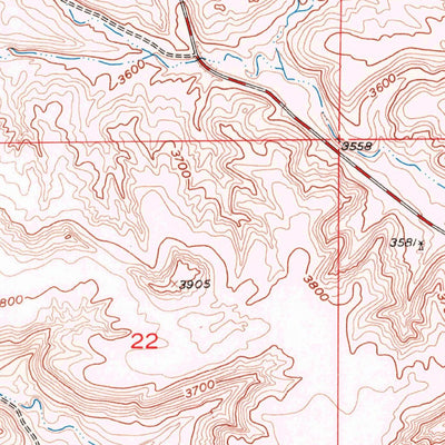 United States Geological Survey Rimrock, MT (1956, 24000-Scale) digital map