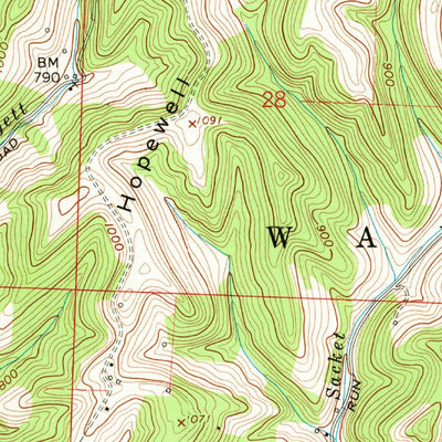 United States Geological Survey Rinard Mills, OH (1960, 24000-Scale) digital map