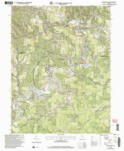 United States Geological Survey Rinard Mills, OH (2002, 24000-Scale) digital map