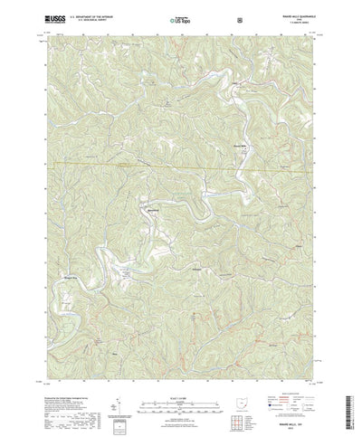 United States Geological Survey Rinard Mills, OH (2023, 24000-Scale) digital map
