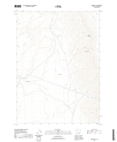 United States Geological Survey Rincon Flat, OR (2020, 24000-Scale) digital map