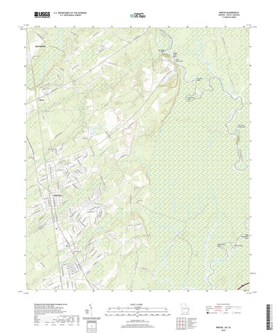 United States Geological Survey Rincon, GA (2020, 24000-Scale) digital map