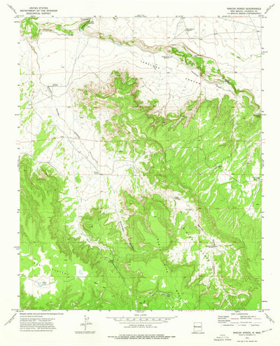 United States Geological Survey Rincon Hondo, NM (1972, 24000-Scale) digital map