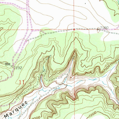 United States Geological Survey Rincon Marquez, NM (1961, 24000-Scale) digital map