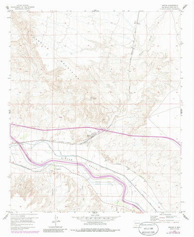 United States Geological Survey Rincon, NM (1959, 24000-Scale) digital map