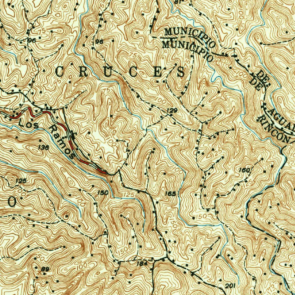 Geos Rincon Rincon, PR (1949, 30000-Scale) Map by United States Geological Survey ...