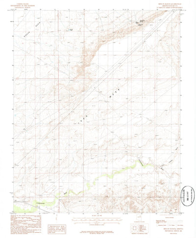 United States Geological Survey Rincon Ranch, AZ (1986, 24000-Scale) digital map