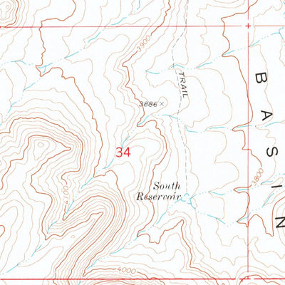 United States Geological Survey Rinehart Canyon, OR (1972, 24000-Scale) digital map