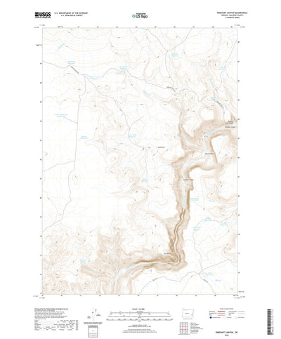 United States Geological Survey Rinehart Canyon, OR (2020, 24000-Scale) digital map