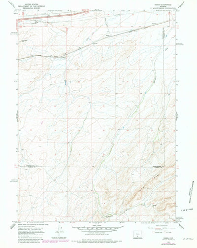 United States Geological Survey Riner, WY (1966, 24000-Scale) digital map