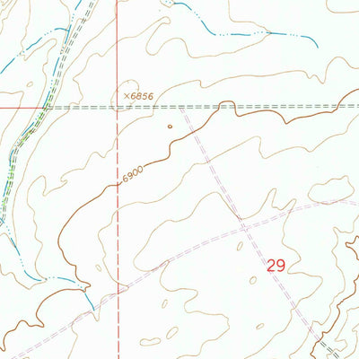 United States Geological Survey Riner, WY (1966, 24000-Scale) digital map