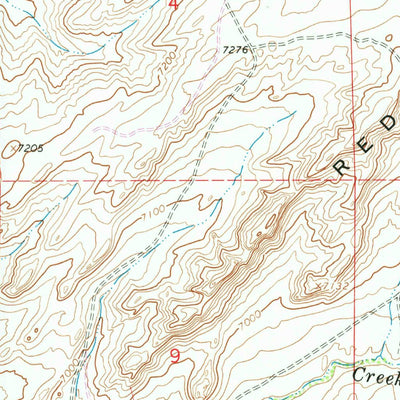 United States Geological Survey Riner, WY (1966, 24000-Scale) digital map