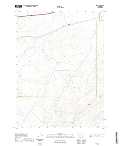 United States Geological Survey Riner, WY (2021, 24000-Scale) digital map