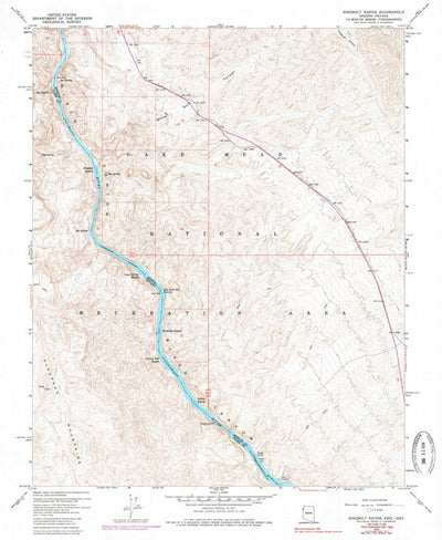 United States Geological Survey Ringbolt Rapids, AZ-NV (1959, 24000-Scale) digital map