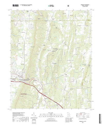 United States Geological Survey Ringgold, GA (2020, 24000-Scale) digital map