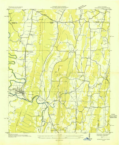 United States Geological Survey Ringgold, GA-TN (1935, 24000-Scale) digital map