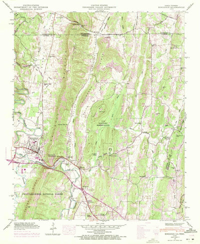 United States Geological Survey Ringgold, GA-TN (1946, 24000-Scale) digital map