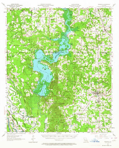 United States Geological Survey Ringgold, LA (1956, 62500-Scale) digital map
