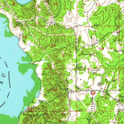 United States Geological Survey Ringgold, LA (1956, 62500-Scale) digital map