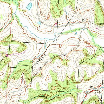 United States Geological Survey Ringgold, OH (1961, 24000-Scale) digital map