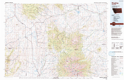 United States Geological Survey Ringling, MT (1993, 100000-Scale) digital map