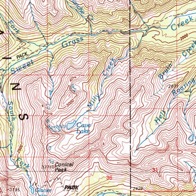 United States Geological Survey Ringling, MT (1993, 100000-Scale) digital map
