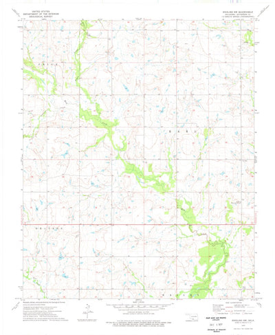 United States Geological Survey Ringling NW, OK (1974, 24000-Scale) digital map