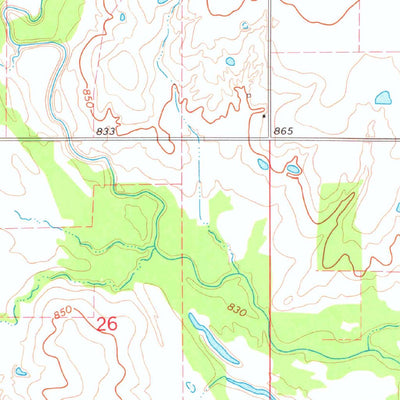 United States Geological Survey Ringling NW, OK (1974, 24000-Scale) digital map