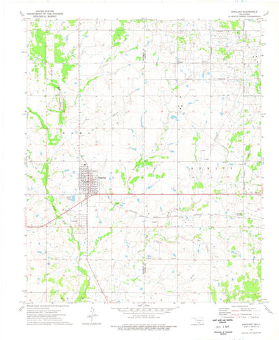 United States Geological Survey Ringling, OK (1974, 24000-Scale) digital map