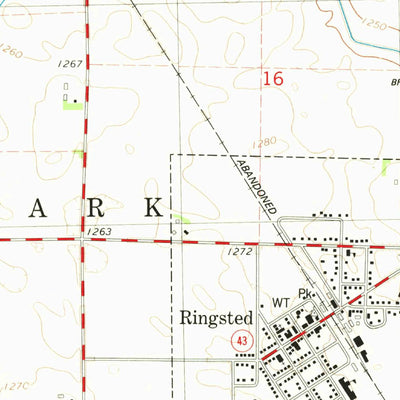United States Geological Survey Ringsted, IA (1980, 24000-Scale) digital map